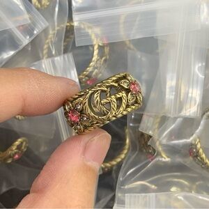 Gold and Pink Women's Ring